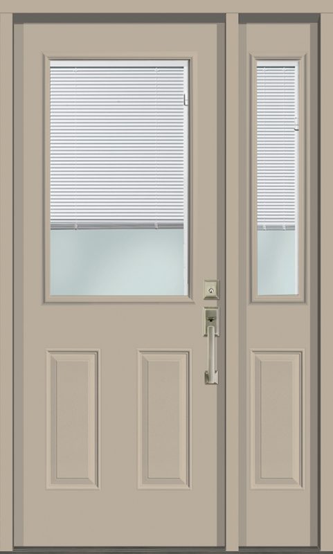 Internal Mini Blinds - Entrance Doors - KV Custom Windows & Doors